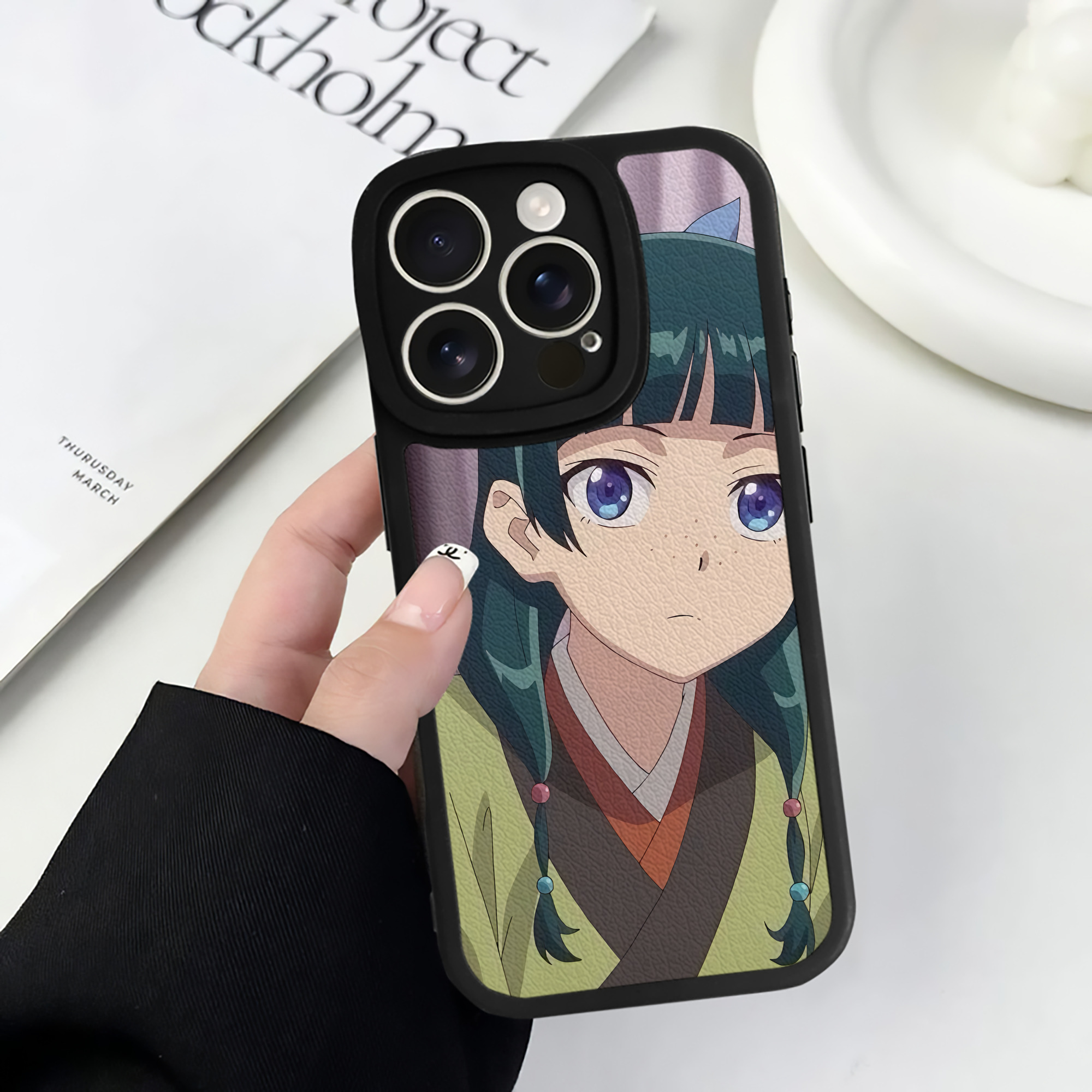 薬屋のひとりごと The Apothecary Diaries 【iPhone 16シリーズ対応】シリコンスマホケース（レザー調） 材質：シリコン